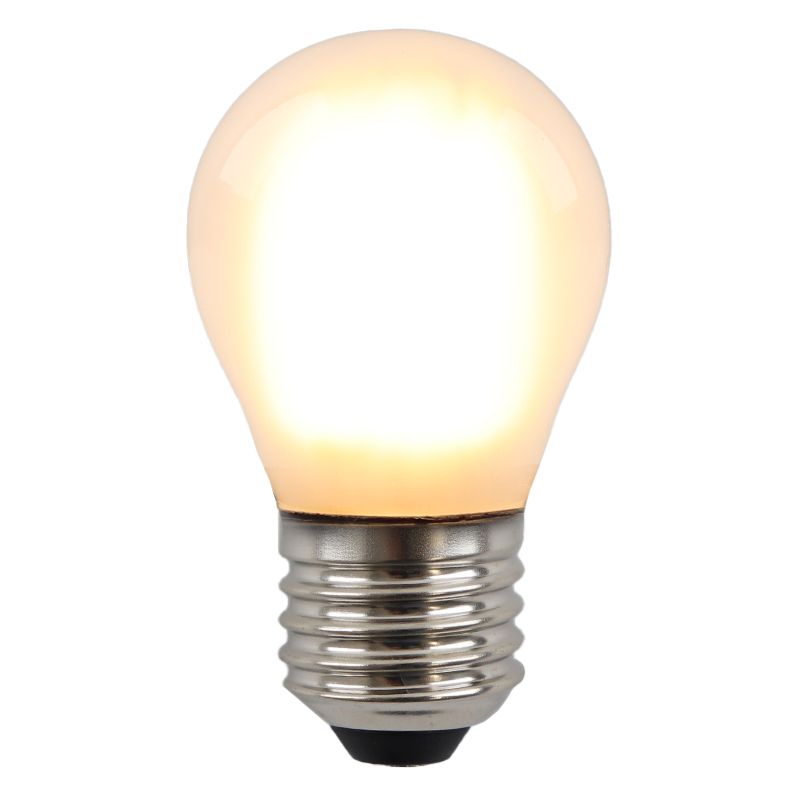 Olucia lampadina a filamento LED E27 regolabile Carel, P45, 5W, 2700K Olucia lampadina a filamento LED E27 regolabile Carel, P45, 5W, 2700K