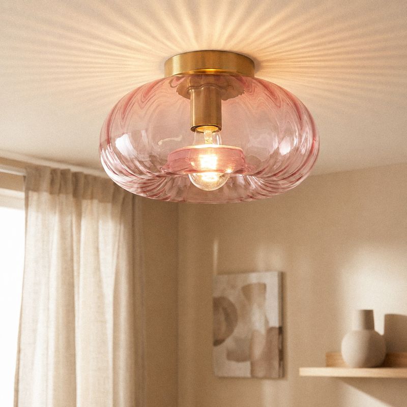 Lampada da soffitto rosa retrò, Diane