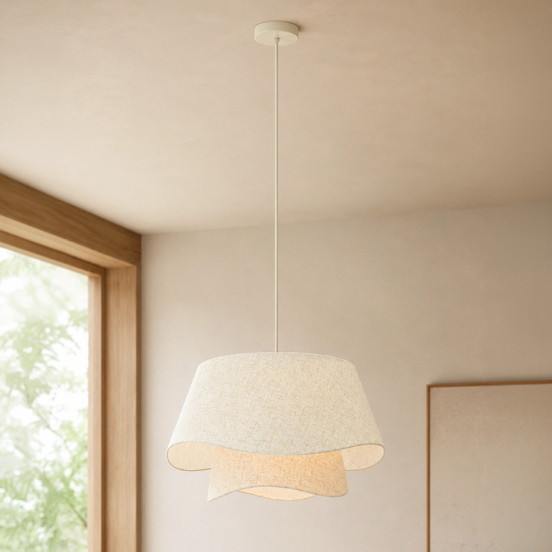 Lampada a sospensione beige Japandi, Mimi Lampada a sospensione beige Japandi, Mimi