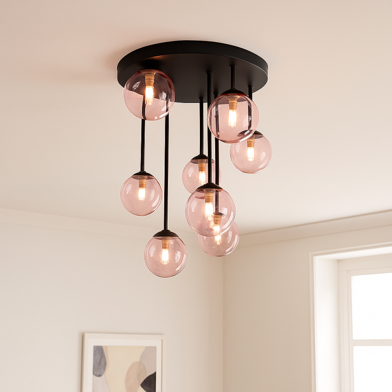 Lampada da soffitto rosa design, Stacy