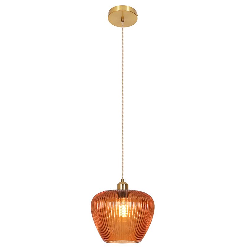 Lampada a sospensione marrone retrò, Rhode Lampada a sospensione marrone retrò, Rhode