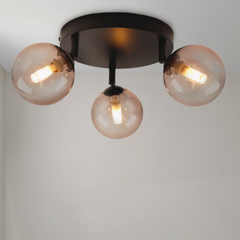Lampada da soffitto da bagno ambrata moderna, Amer, IP44 Lampada da soffitto da bagno ambrata moderna, Amer, IP44