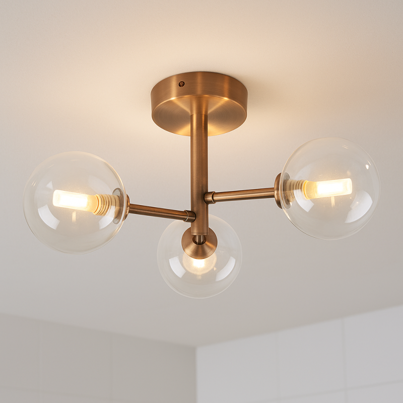 Lampada da soffitto in rame moderna, Amer, IP44 Lampada da soffitto in rame moderna, Amer, IP44