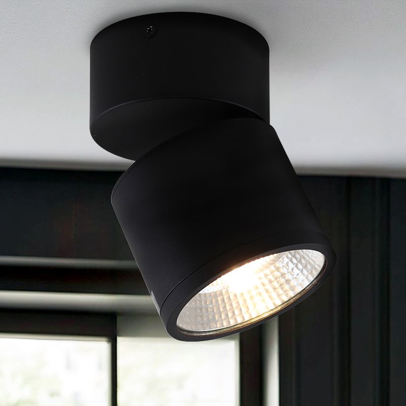 Faretto da soffitto nero moderno, Thomas