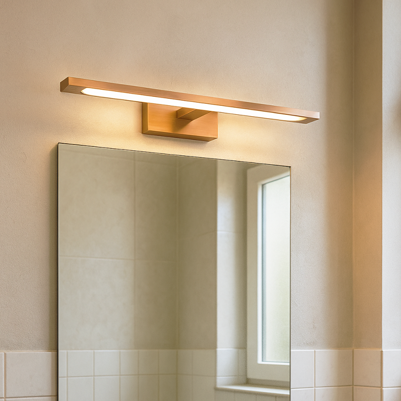 Applique per bagno in rame moderna, Steffy, 6W, 2700K LED, IP44 Applique per bagno in rame moderna, Steffy, 6W, 2700K LED, IP44