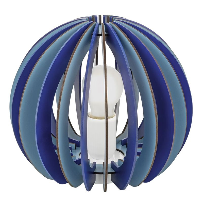 Lampada da tavolo per bambini blu in legno, Babette Lampada da tavolo per bambini blu in legno, Babette