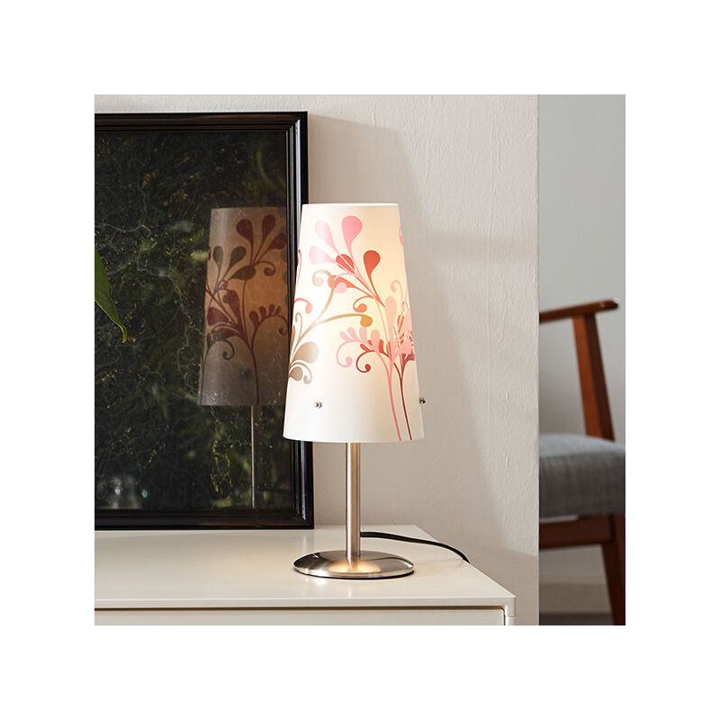 Lampada da tavolo cromata in plastica, Nayra