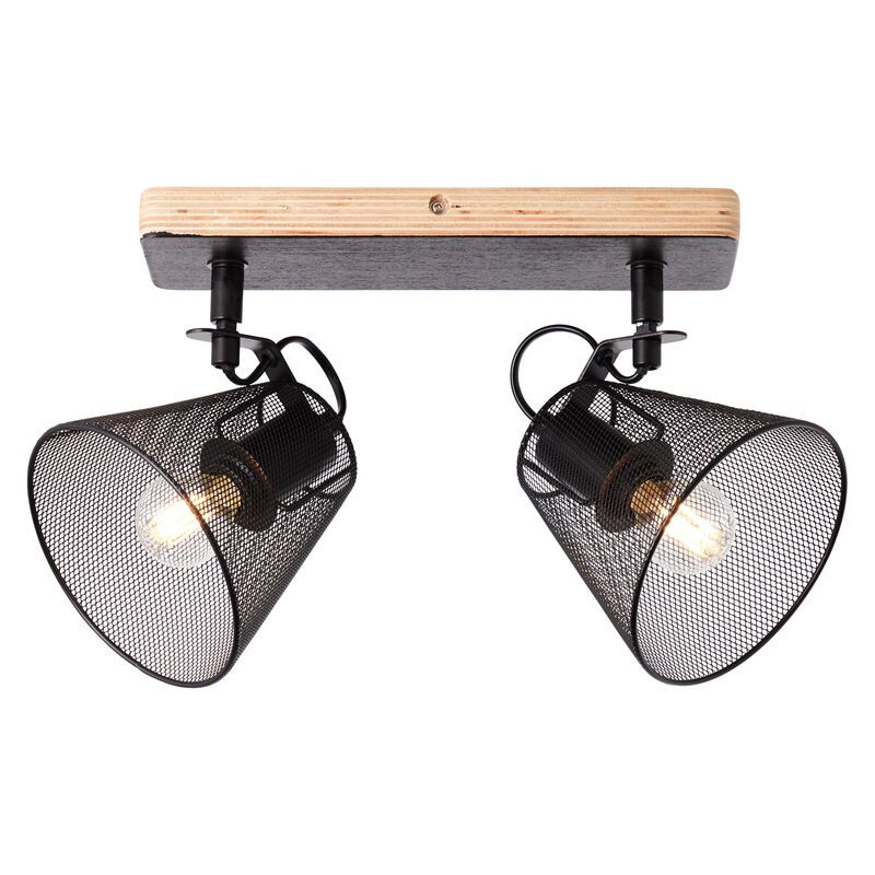 Faretto da soffitto in legno nero, Havin