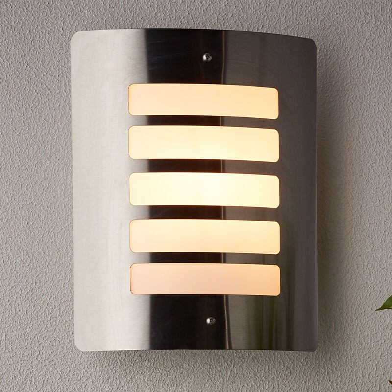 Lampada da esterno cromata metallo, Alea, IP44
