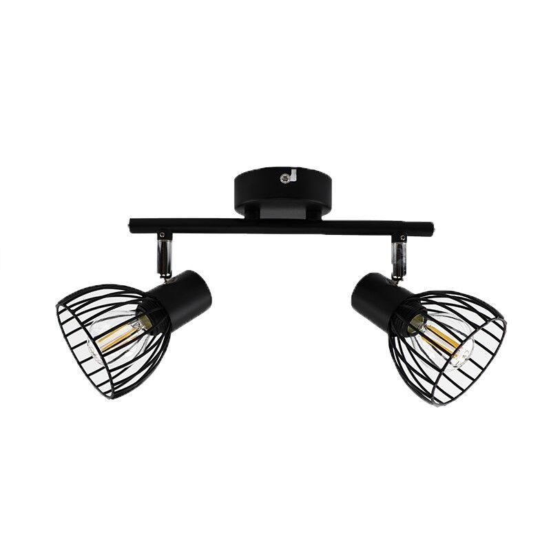 Faretto da soffitto nero industriale, Adama Faretto da soffitto nero industriale, Adama