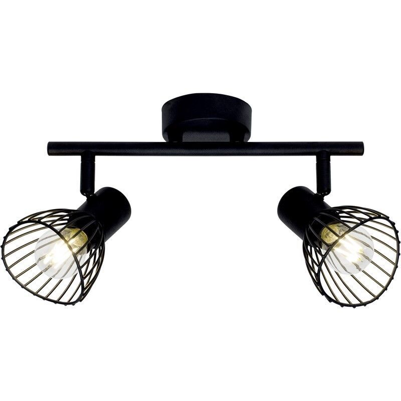 Faretto da soffitto nero industriale, Aina
