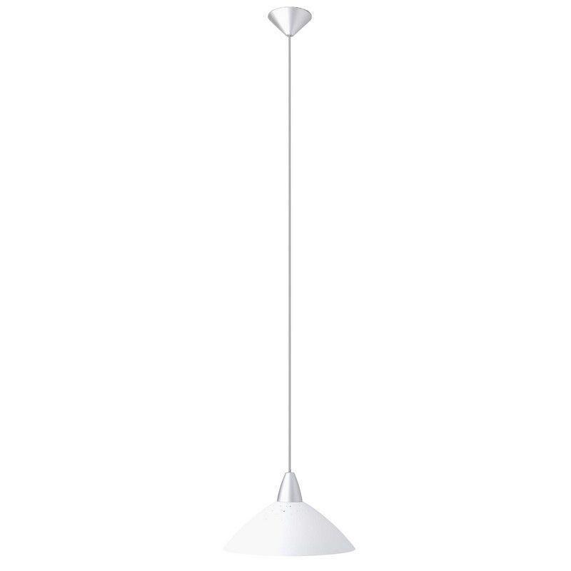Lampada a sospensione bianca in plastica, Feline