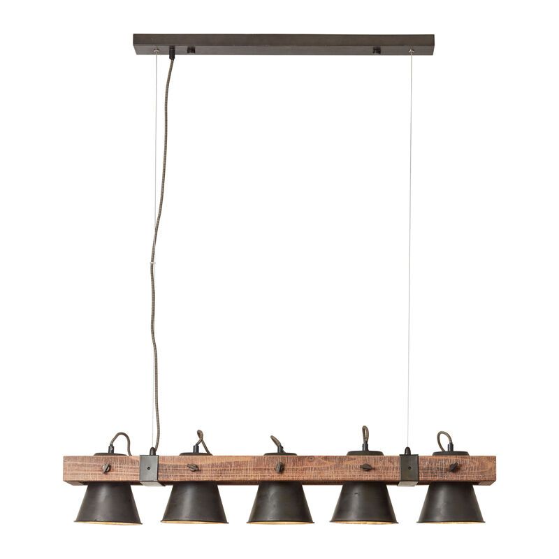 Lampada a sospensione in legno marrone, Audrey Lampada a sospensione in legno marrone, Audrey