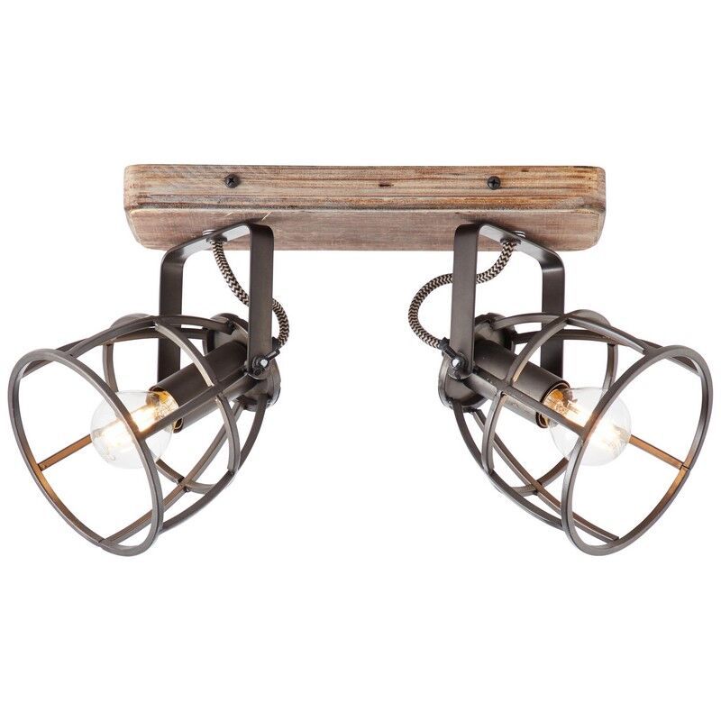 Faretto da soffitto nero industriale, Esmee