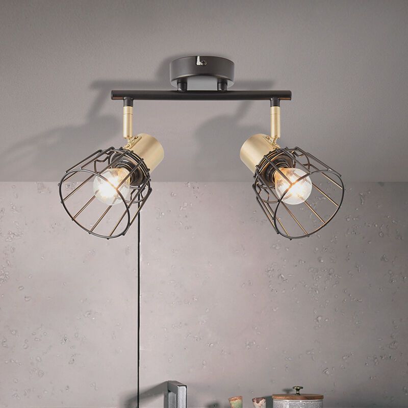 Faretto da soffitto in ottone retrò, Luitzen Faretto da soffitto in ottone retrò, Luitzen