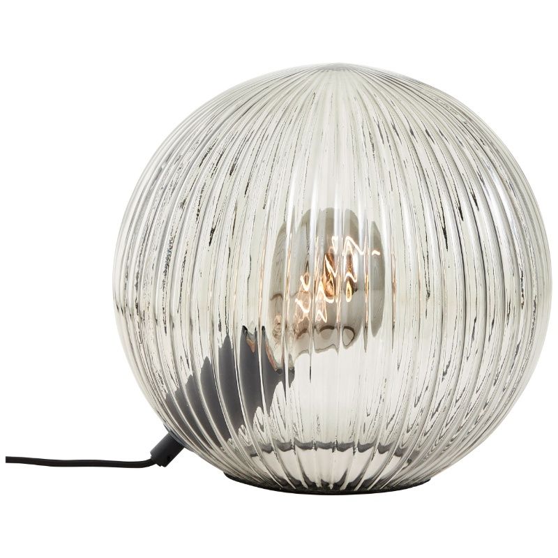 Lampada da tavolo nera design, Widad, con interruttore Lampada da tavolo nera design, Widad, con interruttore