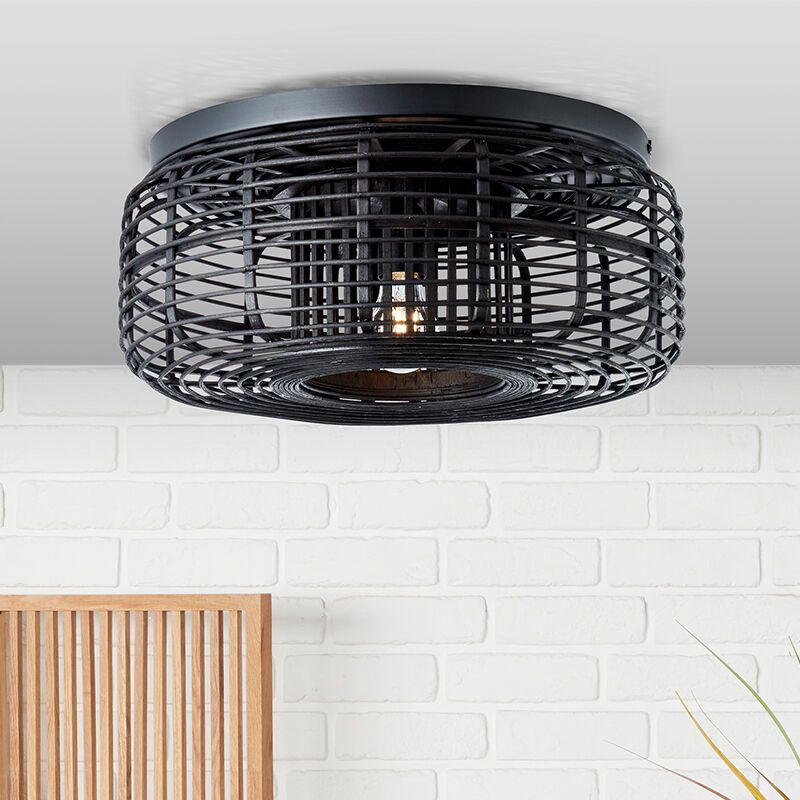 Plafoniera in legno nera, Deacon