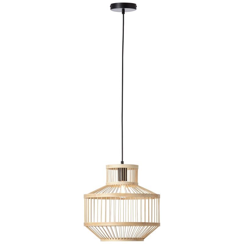 Lampada a sospensione in legno nera, Luit Lampada a sospensione in legno nera, Luit