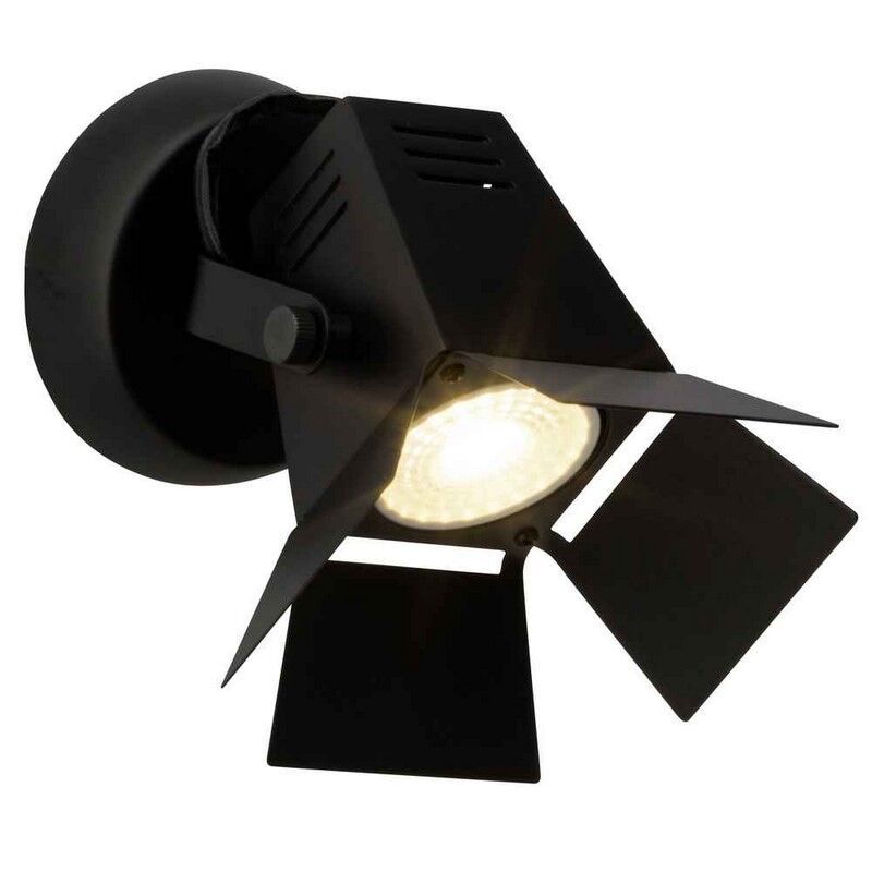 Faretto da soffitto nero industriale, Jowenna, 5W, 3000K LED