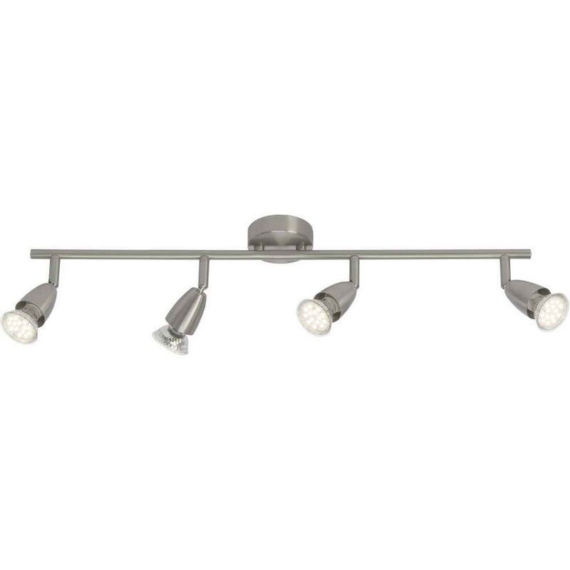 Lampada da soffitto cromata metallo, Keysha, 3W, 3000K LED