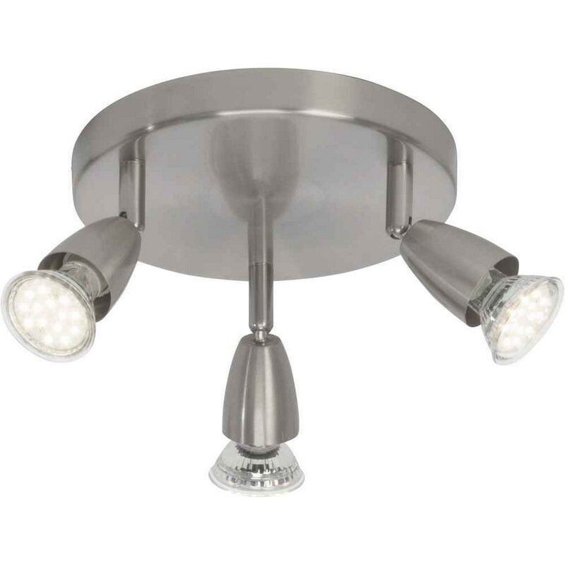 Lampada da soffitto cromata metallo, Keysha, 3W, 3000K LED Lampada da soffitto cromata metallo, Keysha, 3W, 3000K LED