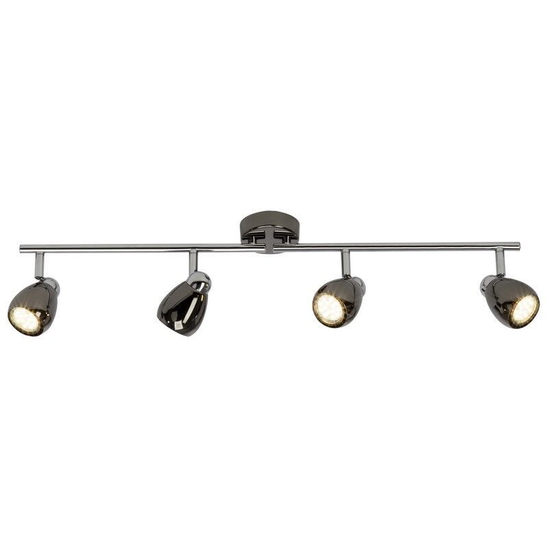 Lampada da soffitto nera metallo, Khadra, 3W, 3000K LED
