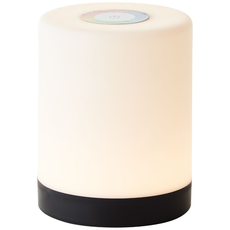 Lampada da tavolo da esterno nera moderna, Maezon, 1W, RGBW LED, IP44, controllo touch