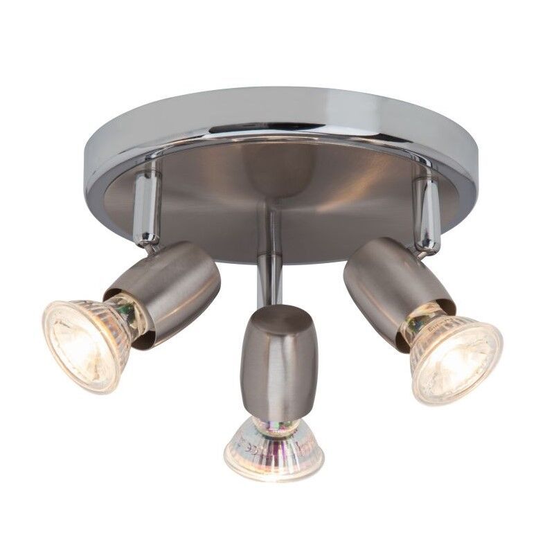 Faretto da soffitto cromato metallo, Wietse, 7W, 3000K LED