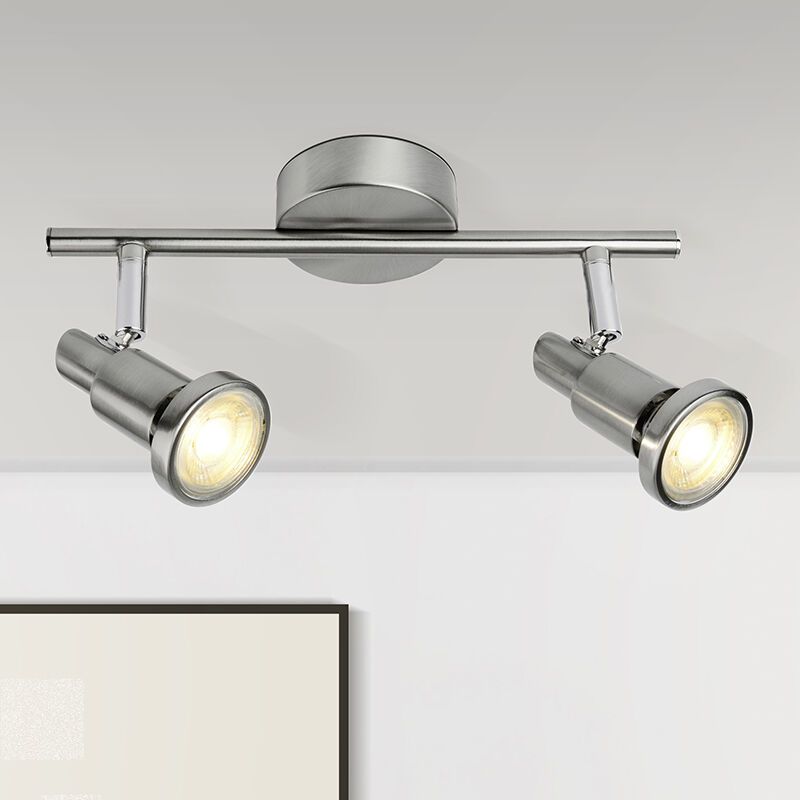 Faretto da soffitto cromato metallo, Robel, 7W, 3000K LED Faretto da soffitto cromato metallo, Robel, 7W, 3000K LED