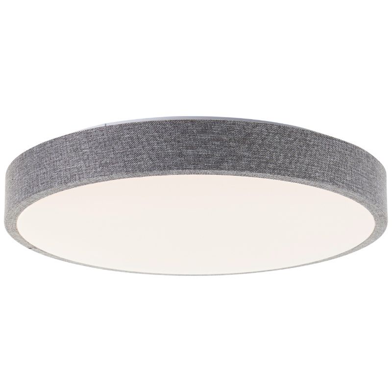 Plafoniera grigia rustica, Soeraya, 24W, 3000K LED, dimmer in 3 fasi