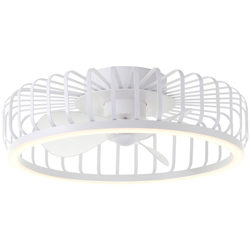 Ventilatore da soffitto bianco moderno, Tolga, 36W, 2700K-4000K-6500K LED, con telecomando Ventilatore da soffitto bianco moderno, Tolga, 36W, 2700K-4000K-6500K LED, con telecomando