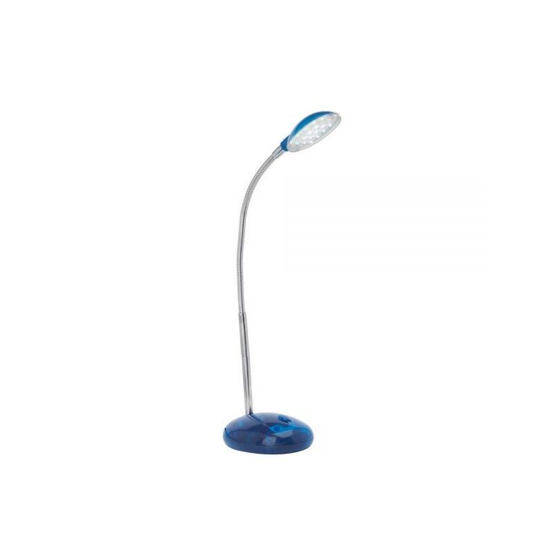Lampada da scrivania blu in plastica, Marenthe, 2W, 6000K LED, con interruttore