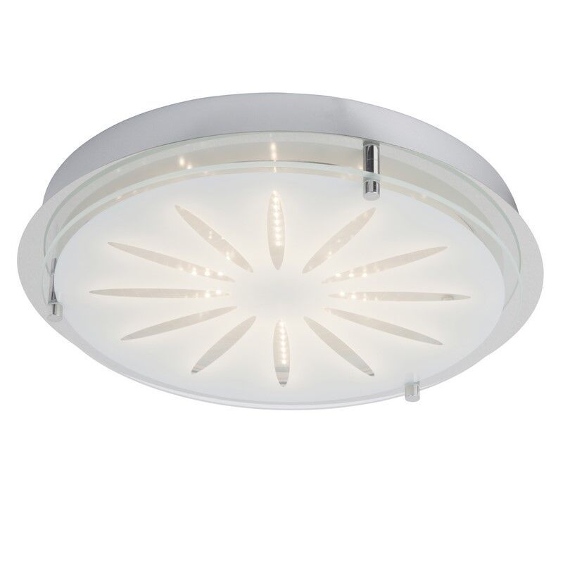Applique da parete cromata in vetro, Danae, 15W, 3000K LED