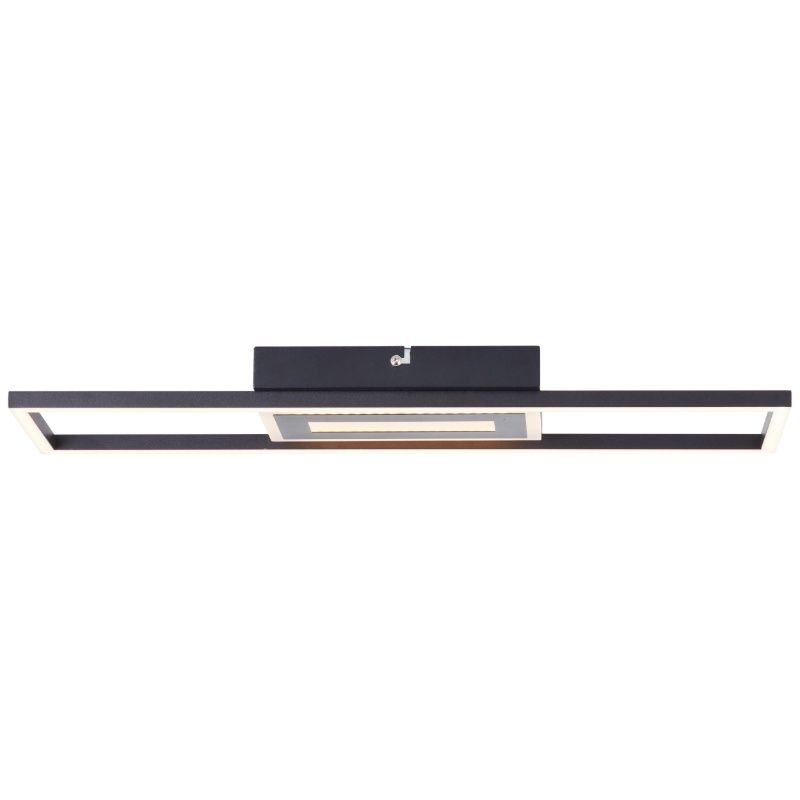 Lampada da soffitto nera design, Wahiba, 24W, 3000K LED