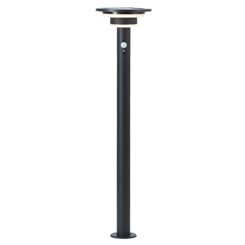 Lampione da giardino solare nero moderno, Lonneke, 3W, 3000K LED, IP44