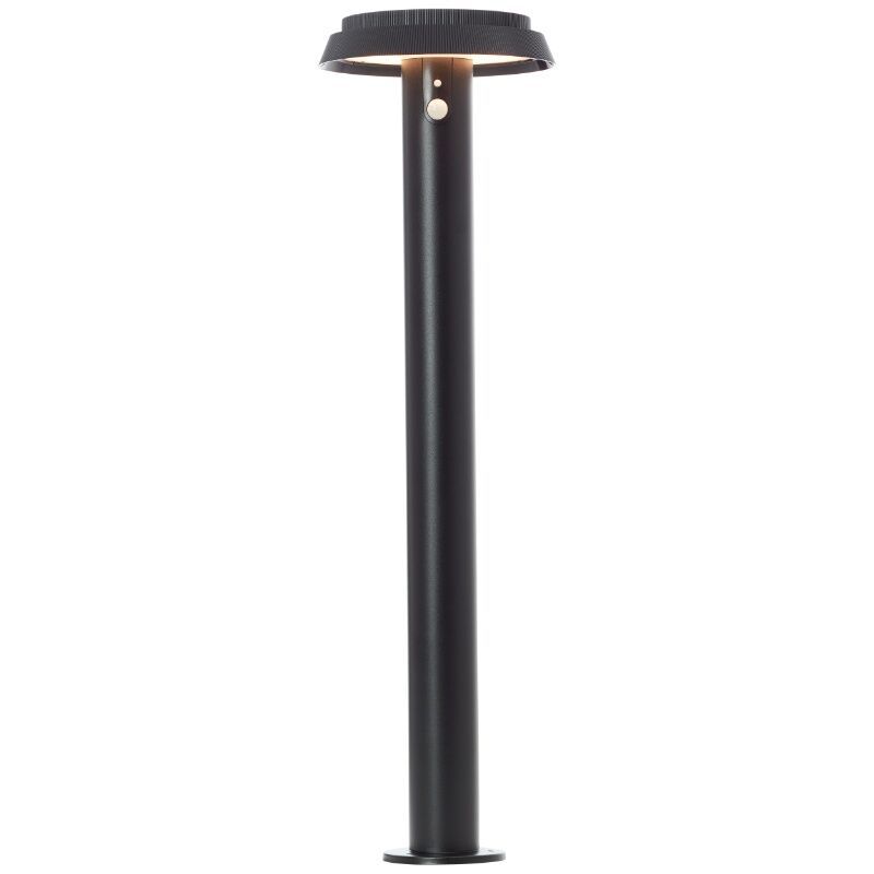 Lampione da giardino solare nero metallo, Ridvan, 4W, 3000K LED, IP44
