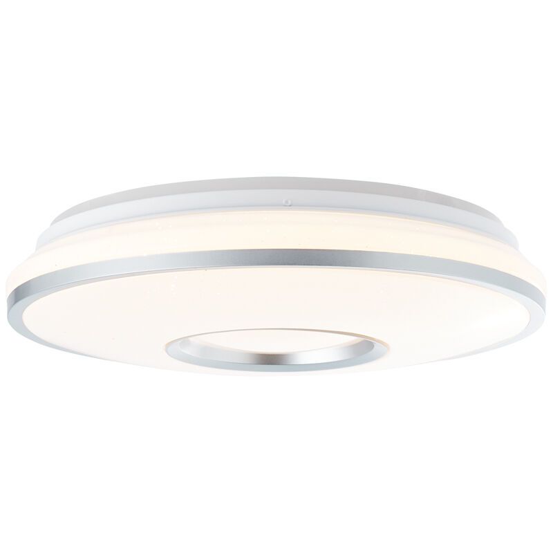 Plafoniera bianca moderna, Guled, 24W, colore regolabile LED, con telecomando