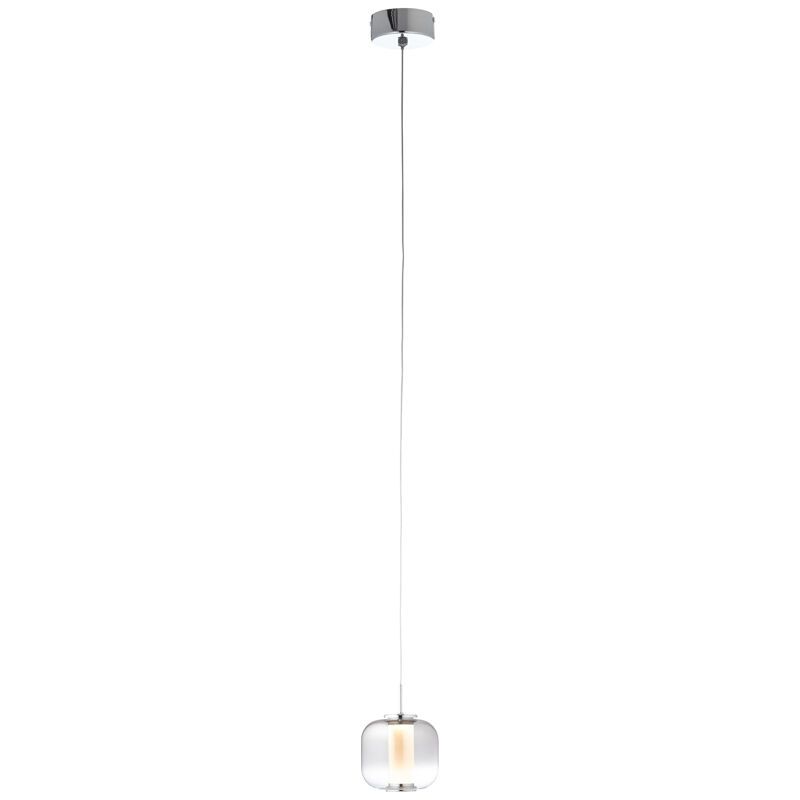 Lampada a sospensione cromata design, Emmely, 7W, 3000K LED