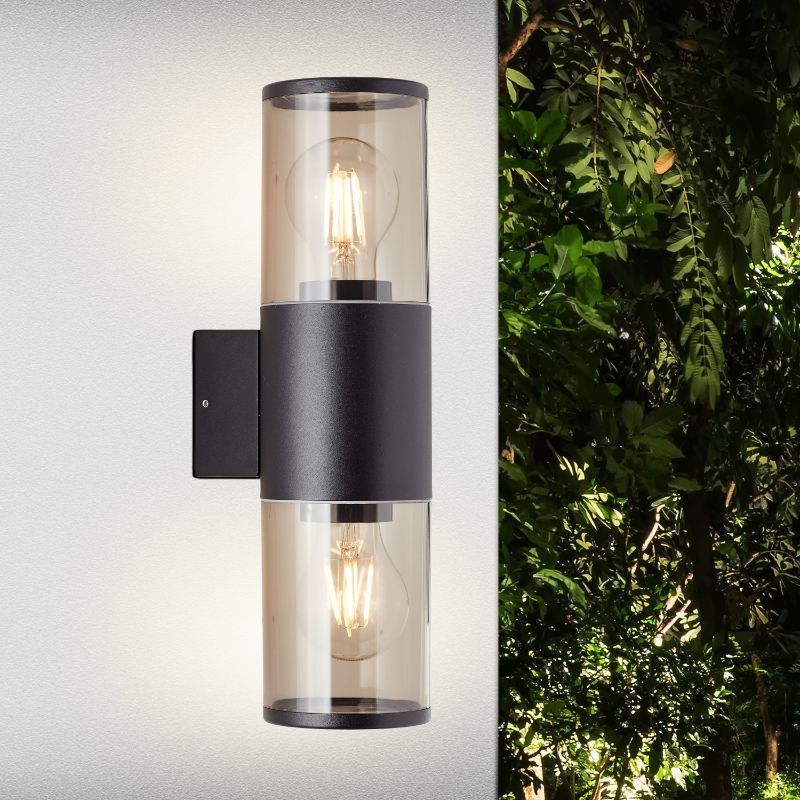 Lampada da esterno nera moderna, Sherwin, IP44