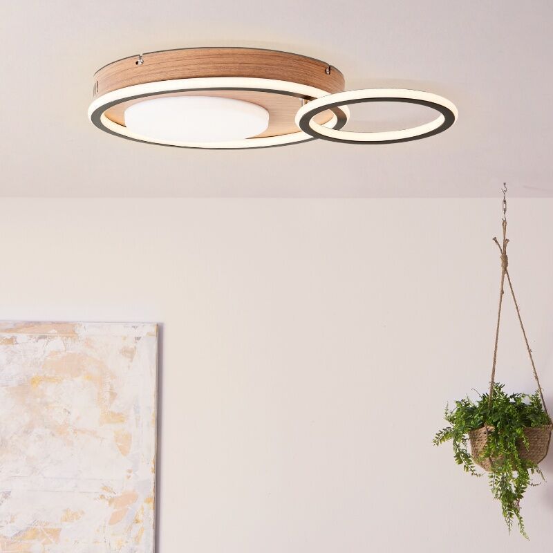 Plafoniera nera moderna, Georgios, 48W, 3000K LED Plafoniera nera moderna, Georgios, 48W, 3000K LED