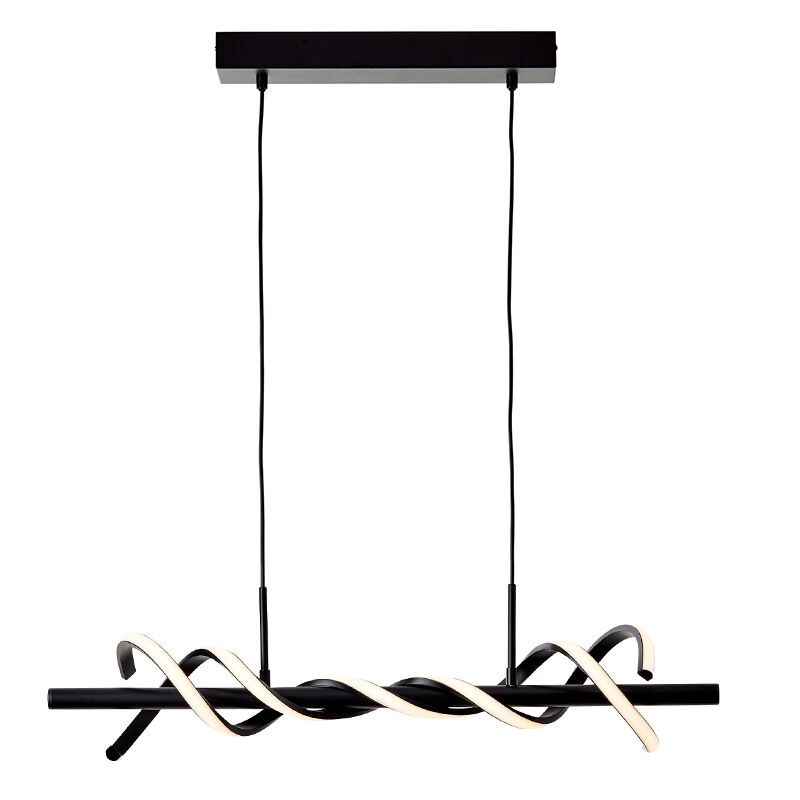 Lampada a sospensione nera moderna, Quang, 16W, 3000K LED Lampada a sospensione nera moderna, Quang, 16W, 3000K LED