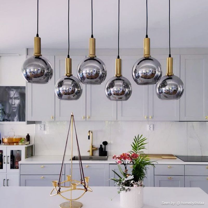 Lampada a sospensione grigia design, Giada Lampada a sospensione grigia design, Giada