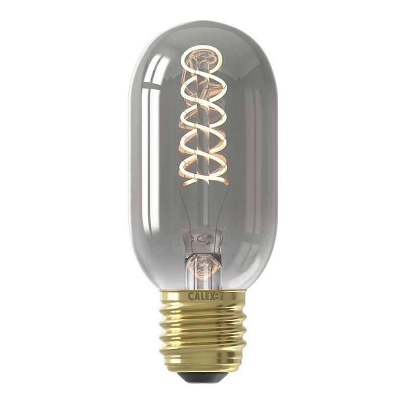 Calex lampadina tubolare LED E27 regolabile grigio, 4W, 1800K Calex lampadina tubolare LED E27 regolabile grigio, 4W, 1800K