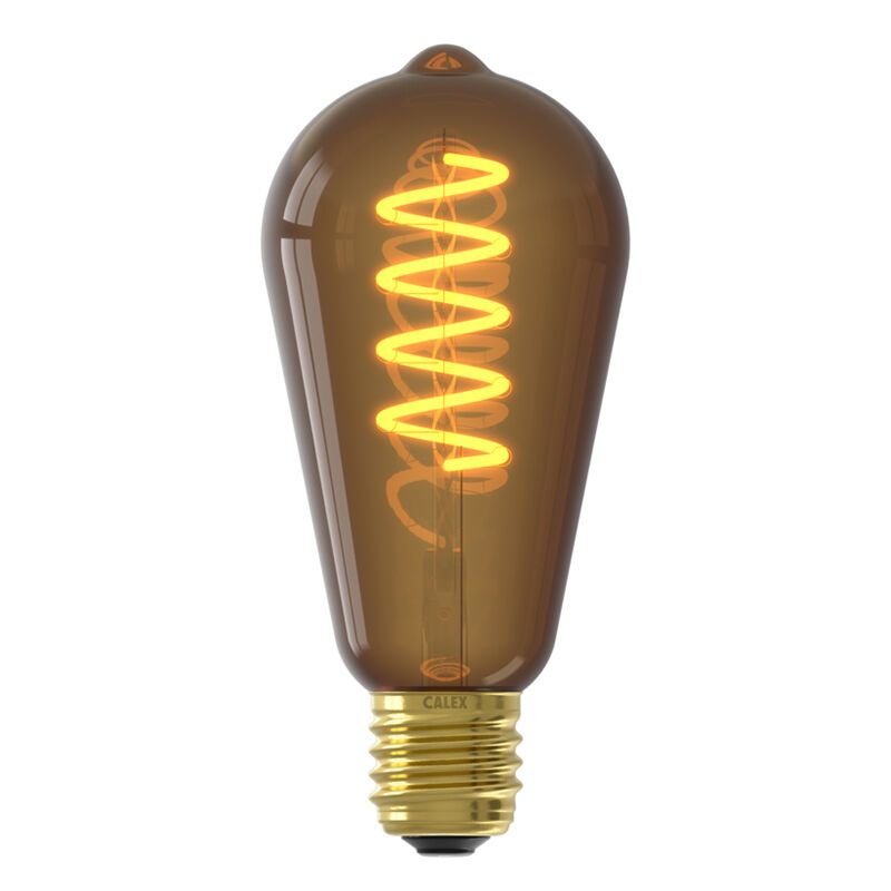 Calex lampadina Edison LED E27 regolabile marrone, 4W, 1800K Calex lampadina Edison LED E27 regolabile marrone, 4W, 1800K