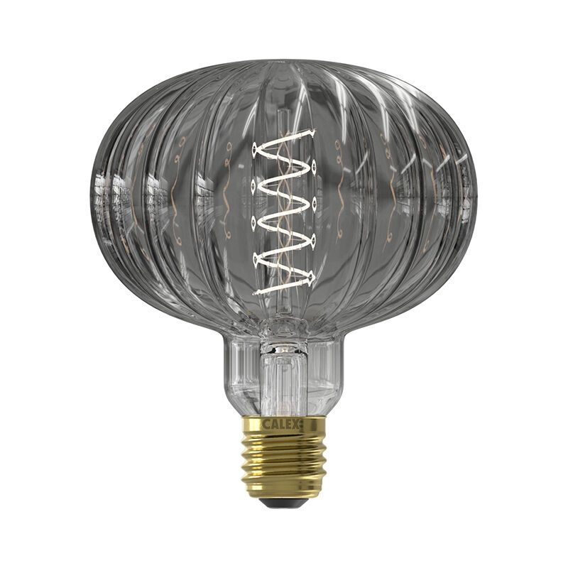 Calex lampadina a filamento LED E27 regolabile Metz, grigio, 4W, 2000K