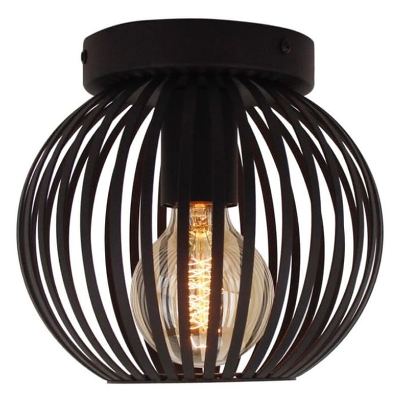 Lampada da soffitto nera industriale, Lieve Lampada da soffitto nera industriale, Lieve
