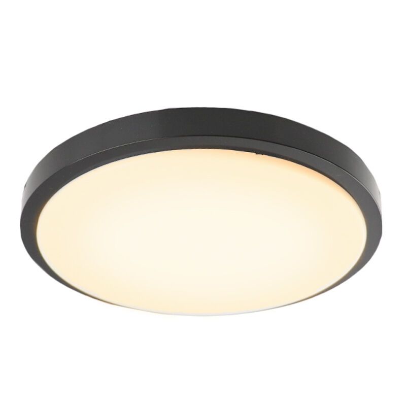 Plafoniera nera in plastica, Kos, 22W, 3000K LED Plafoniera nera in plastica, Kos, 22W, 3000K LED
