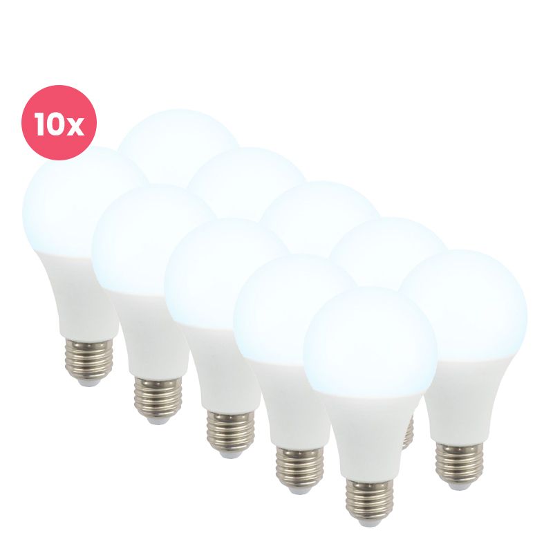 Confezione da 10 Lagiba lampadina LED E27 Bradley, 15W, 6500K Confezione da 10 Lagiba lampadina LED E27 Bradley, 15W, 6500K
