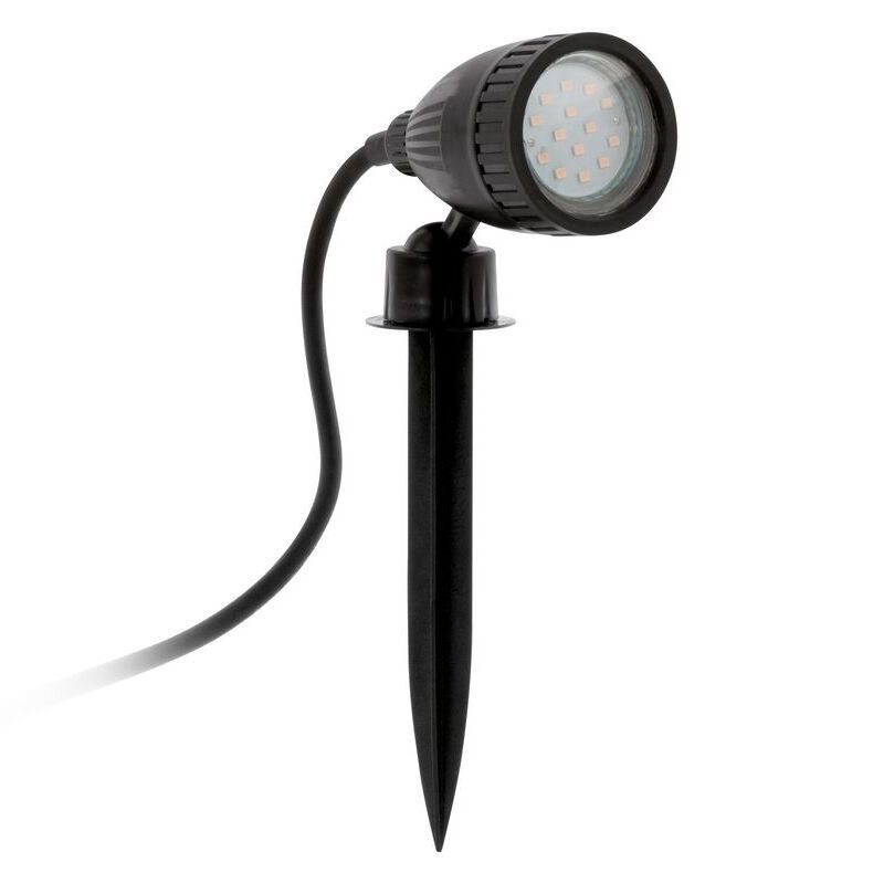 Faretto da giardino nero in plastica, Judy, IP44