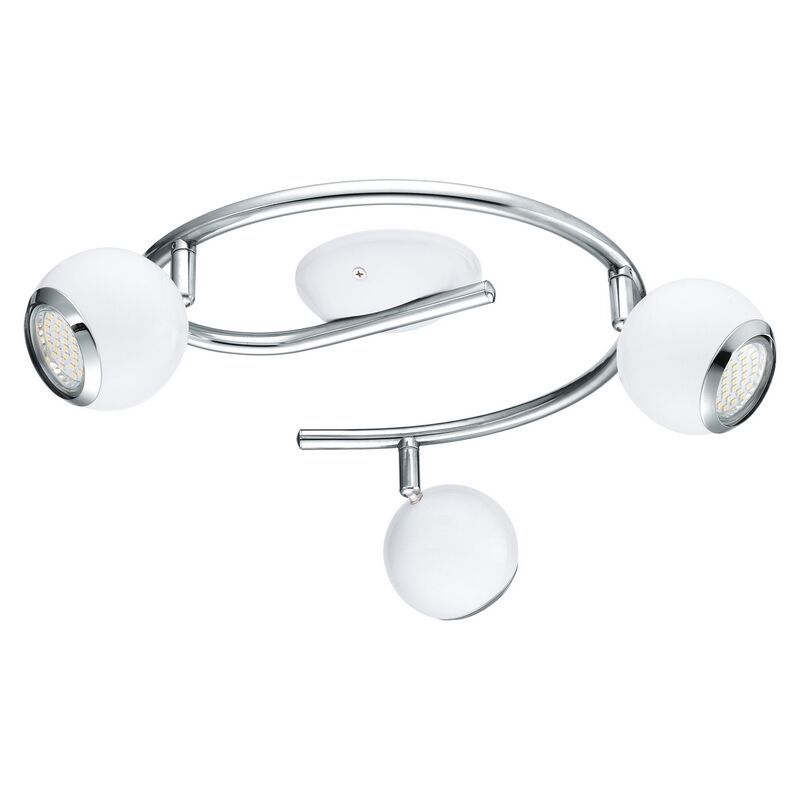 Faretto da soffitto cromato in acciaio, Anissa